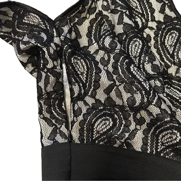 ✨Black Lace & Tulle Bubble Hem Dress – Size Medium✨ - Picture 7 of 9